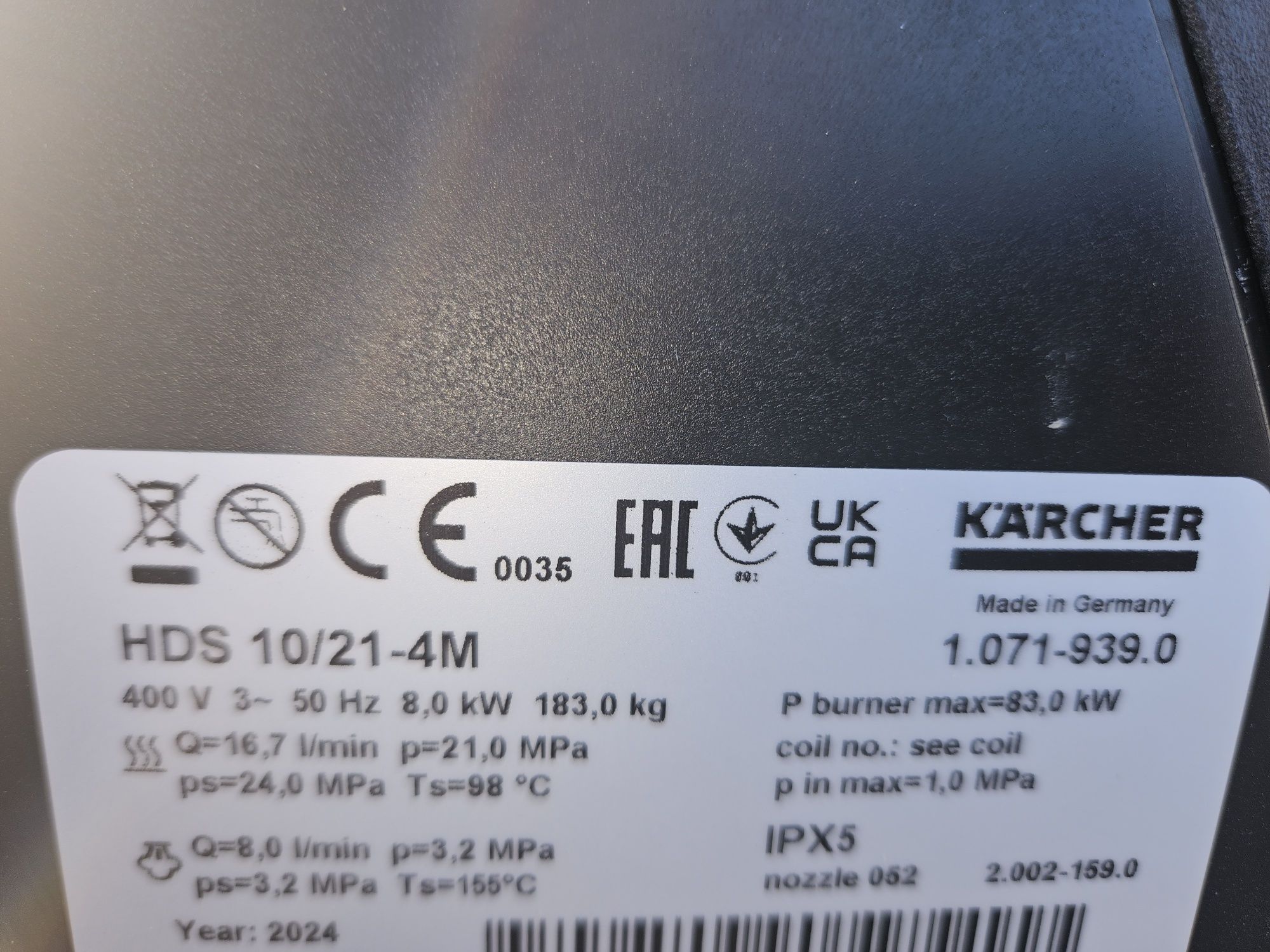 Myjka Karcher HDS 10/21-4M  Nowa z gwarancją!!! Cena 12990 netto.
