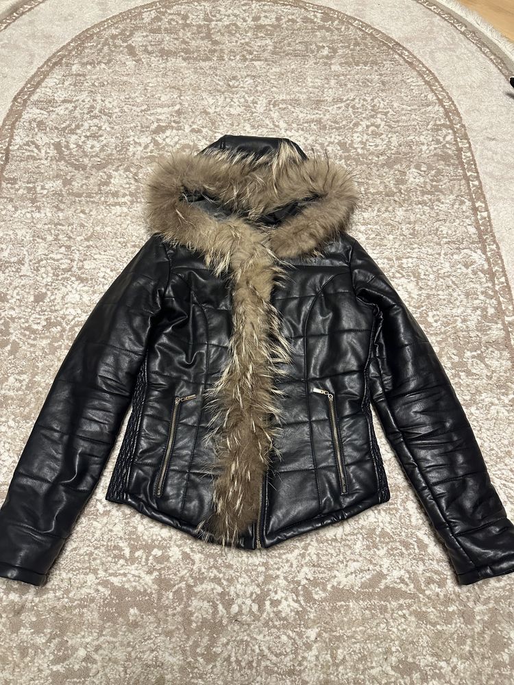 Куртка зимова /зима/екошкіра/ дублянка розмір S