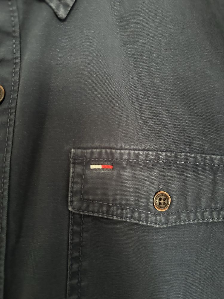 Granatowa męska koszula z długim rękawem Tommy Hilfiger Denim L