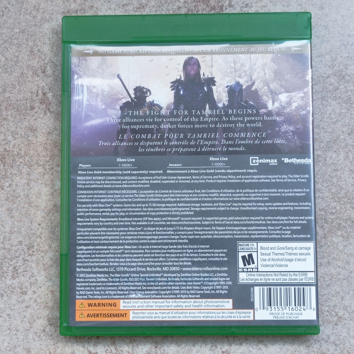 игра The Elder Scrolls (XBOX ONE)