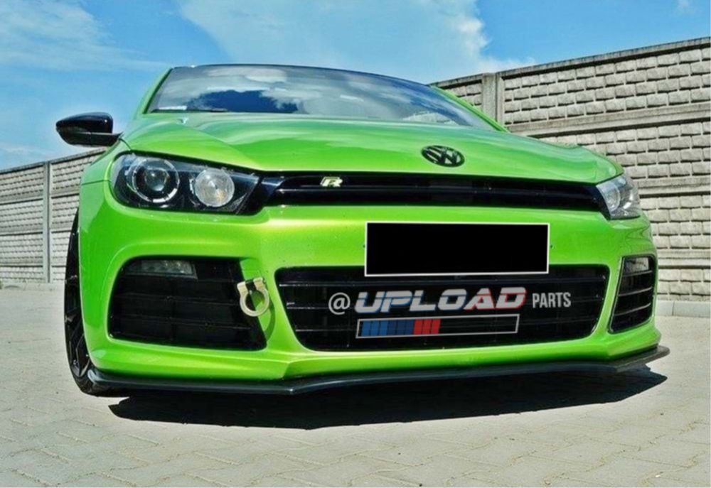 Lip Frontal VW Scirocco R mk3 2OO8/2O13 - Plastico - Preto Brilho