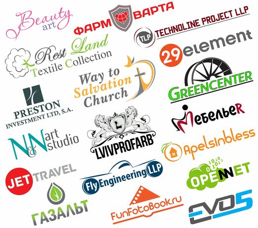 Дизайн и разработка логотипов, брендированной продукции, визитки