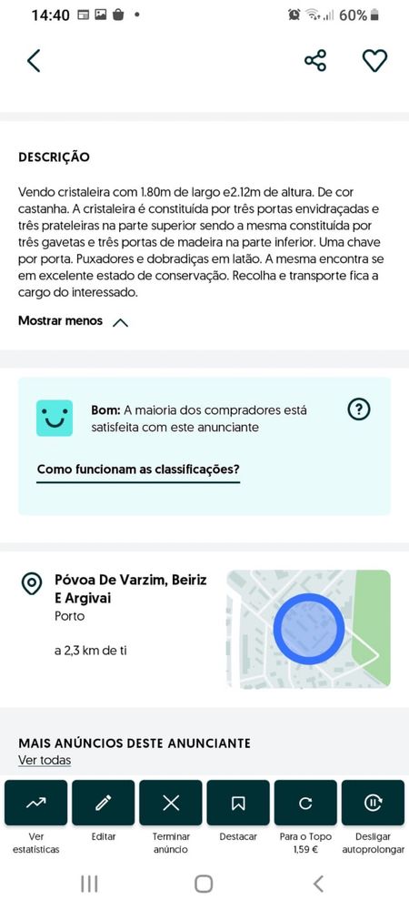 Movel cristaleira lindissimo