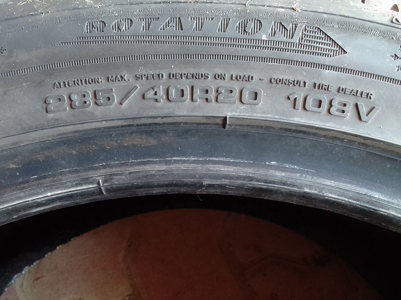 Opona zimowa 285/40r20 DUNLOP 2022r 8mm