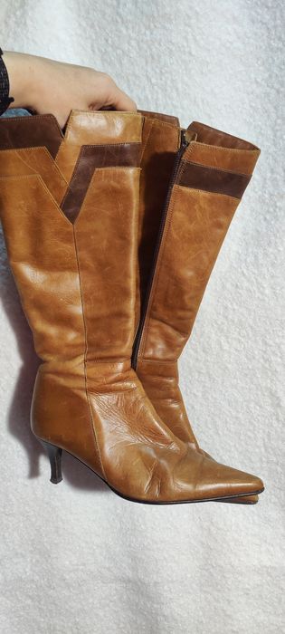 Сапожки шкiра натурал 23,4