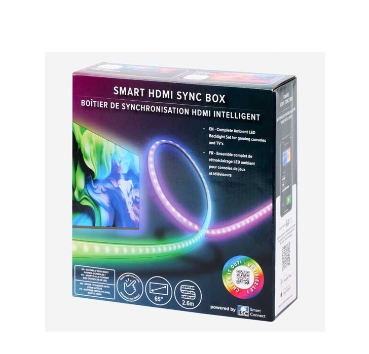 Inteligentna listwa LED HDMI Sync Box 2,6 m - efekt Ambilight w TV