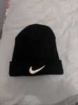 Czapka zimowa z nike czarna logo Nike 2000s vintage