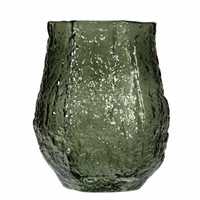 Wazon szklany zielony wys.19cm. 29294