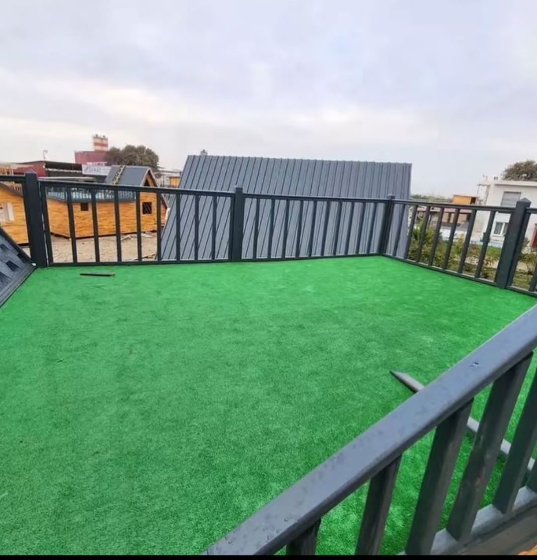Drewniany domek letniskowy 7.5 x 5 m . Całoroczny