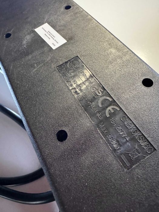 Dewenwils listwa zasilająca przedłużacz z 6 gniazdami kabel 2 metry