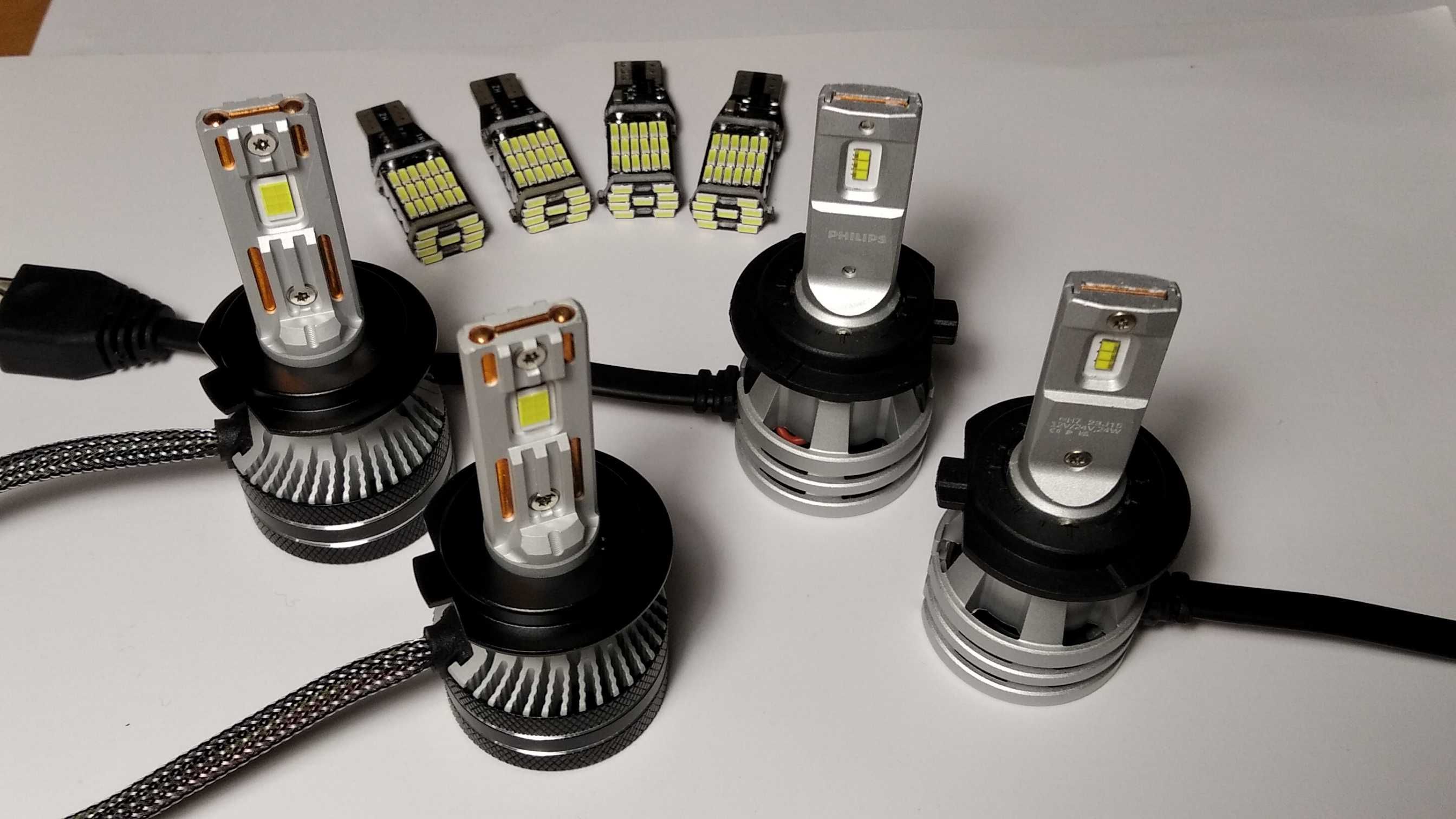 Led лед лампы Н7 в фары Dawnknight K8C, K5C mini, K7C лампи W16W T15