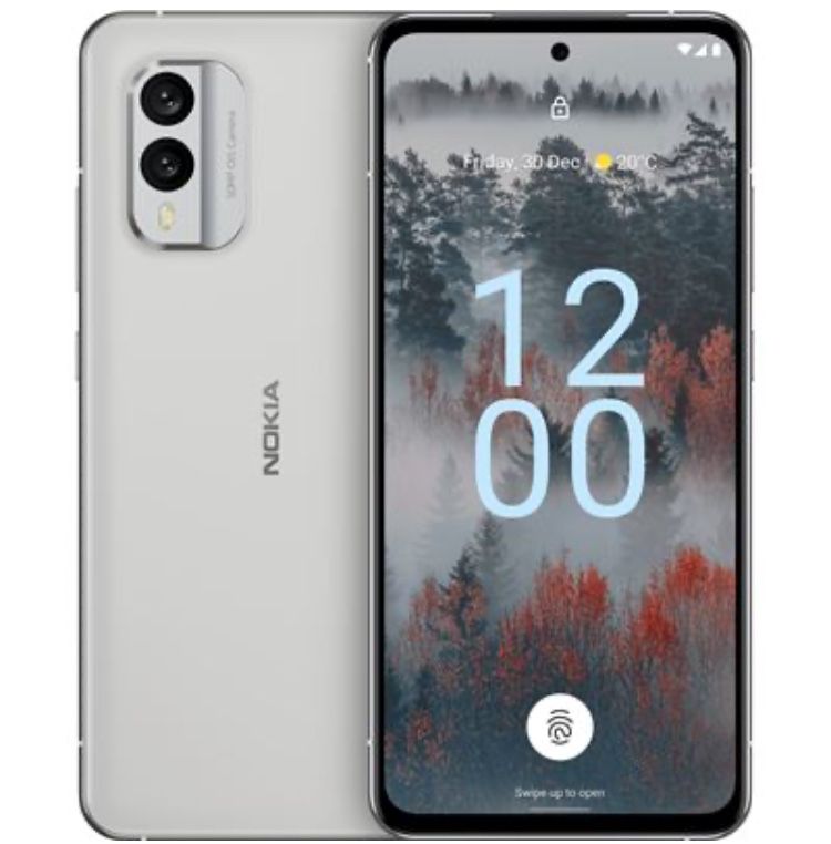 Smartphone Nokia X30 5G | 6 GB | 128 GB | Dual SIM | Ice white