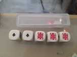 Dados de Poker Novos com caixa - completo - 5 dados