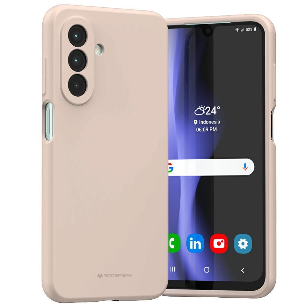 Etui Mercury Silicone do Samsung Galaxy  A26 różowo-piaskowy