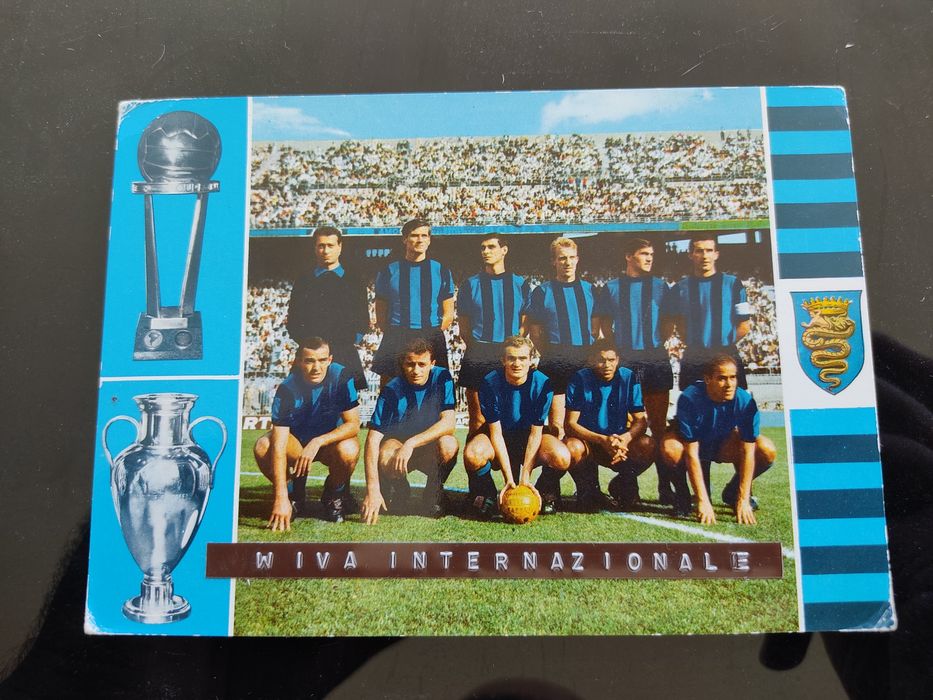 Postal do Inter de Milão 1965 e 1966