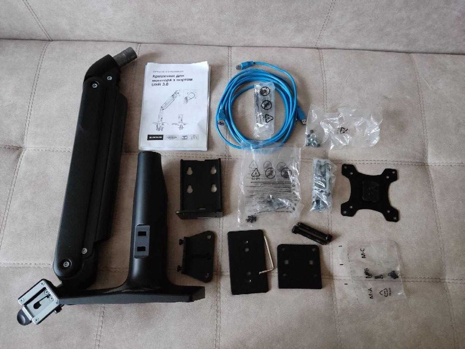 Кріплення монітора 2E-1MCB USB настільне USB 3.0 хаб