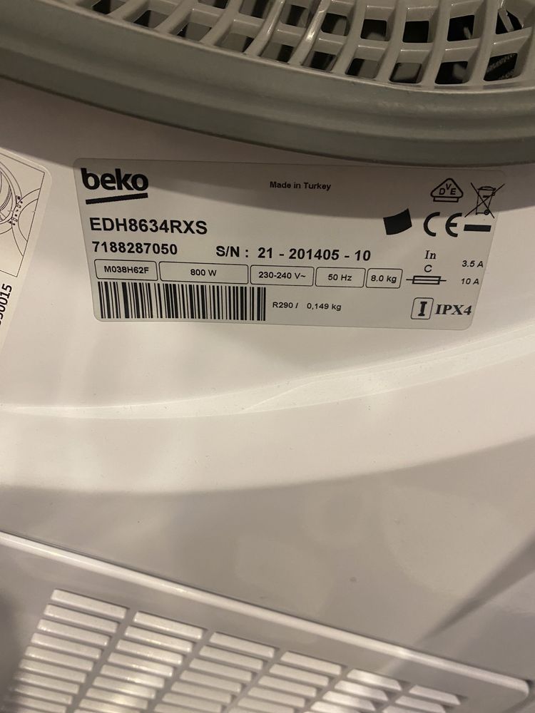 Suszarka Beko EDH8634RXS