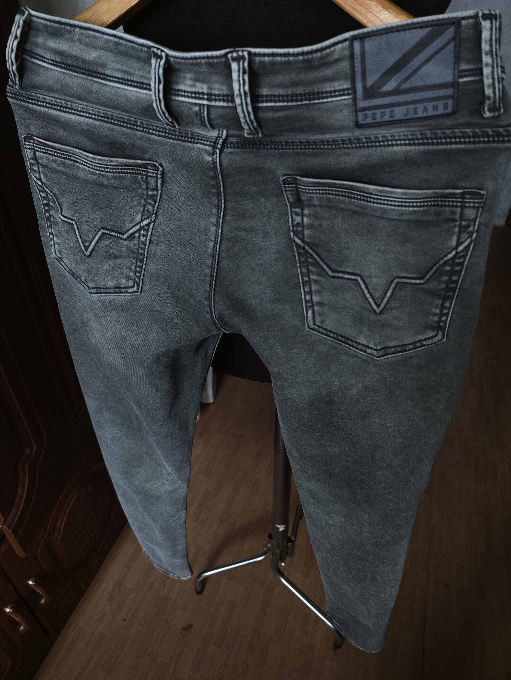 Джинсы Pepe jeans London United Kingdom w30 stretch grey.