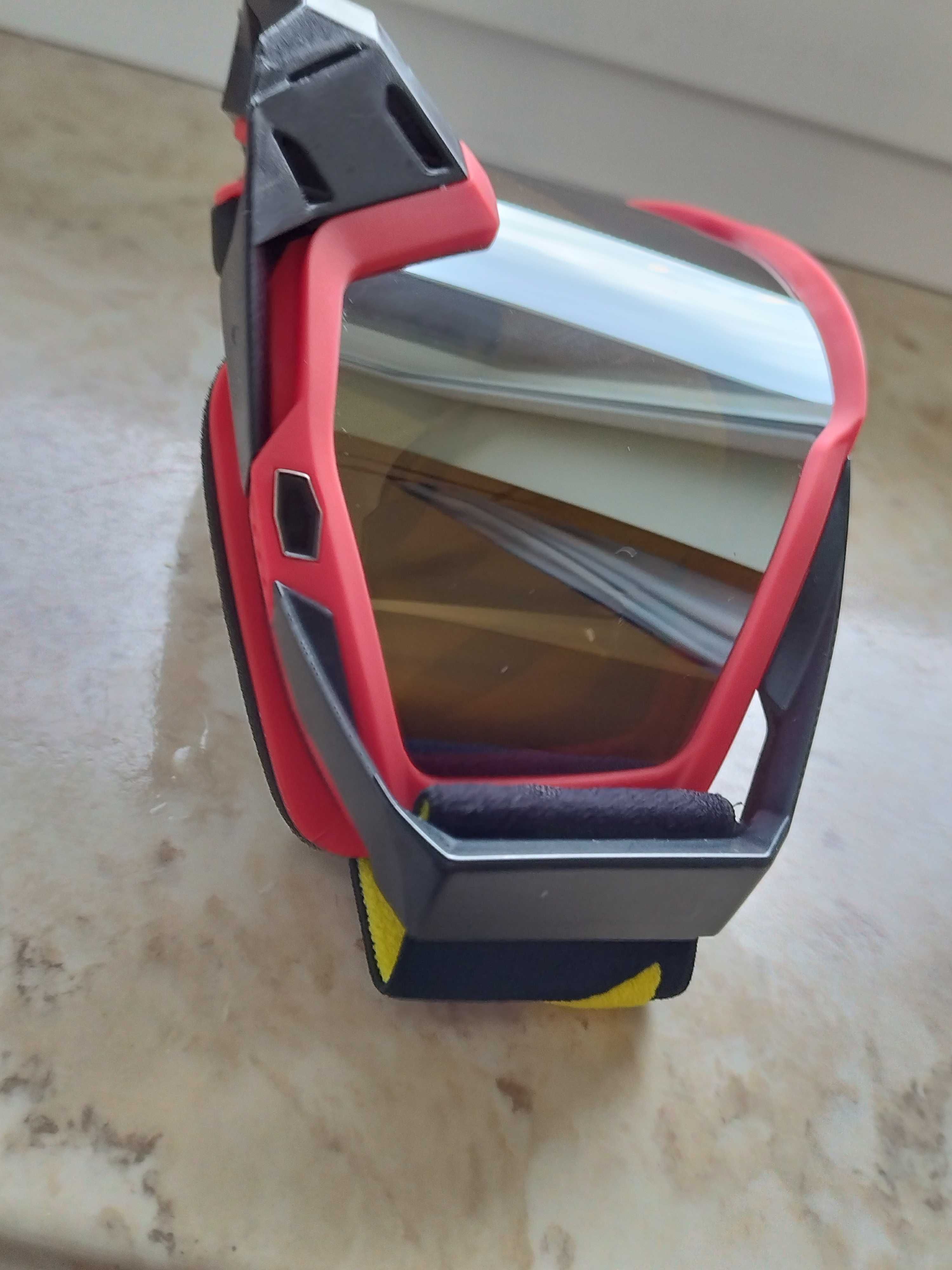 Okulary motocyklowe Google gogle WJL nowe lustro weneckie lustrzanki