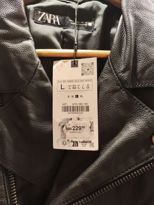 Kurtka skórzana męska ZARA