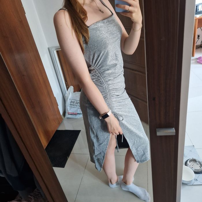 Sukienka sylwestrowa błyszcząca M