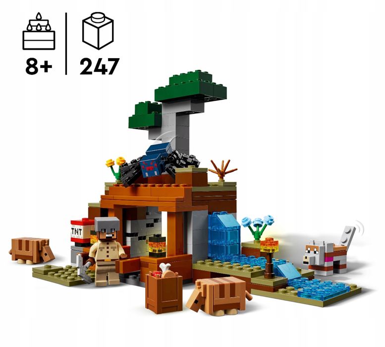 Klocki LEGO MINECRAFT Wyprawa do Pancernikowej Kopalni 21269 OKAZJA