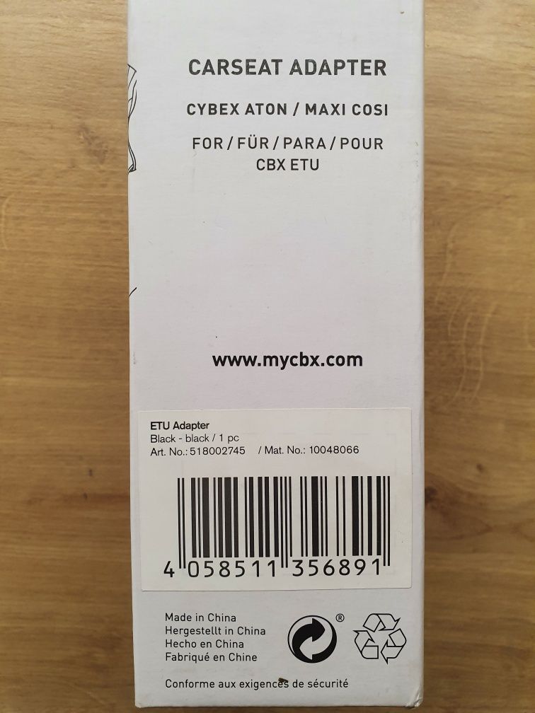 Adapter Maxi Cosi Cabrio Fix do wózka CBX Etu