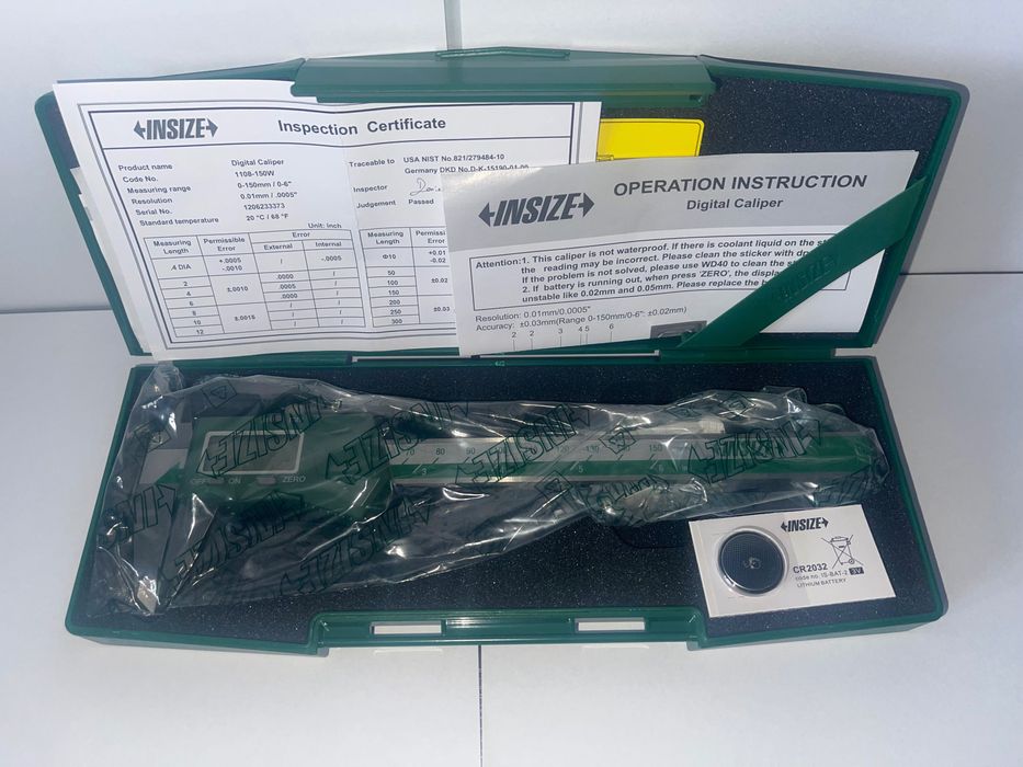 Suwmiarka elektroniczna Insize 150 mm – dokładność 0,02 mm