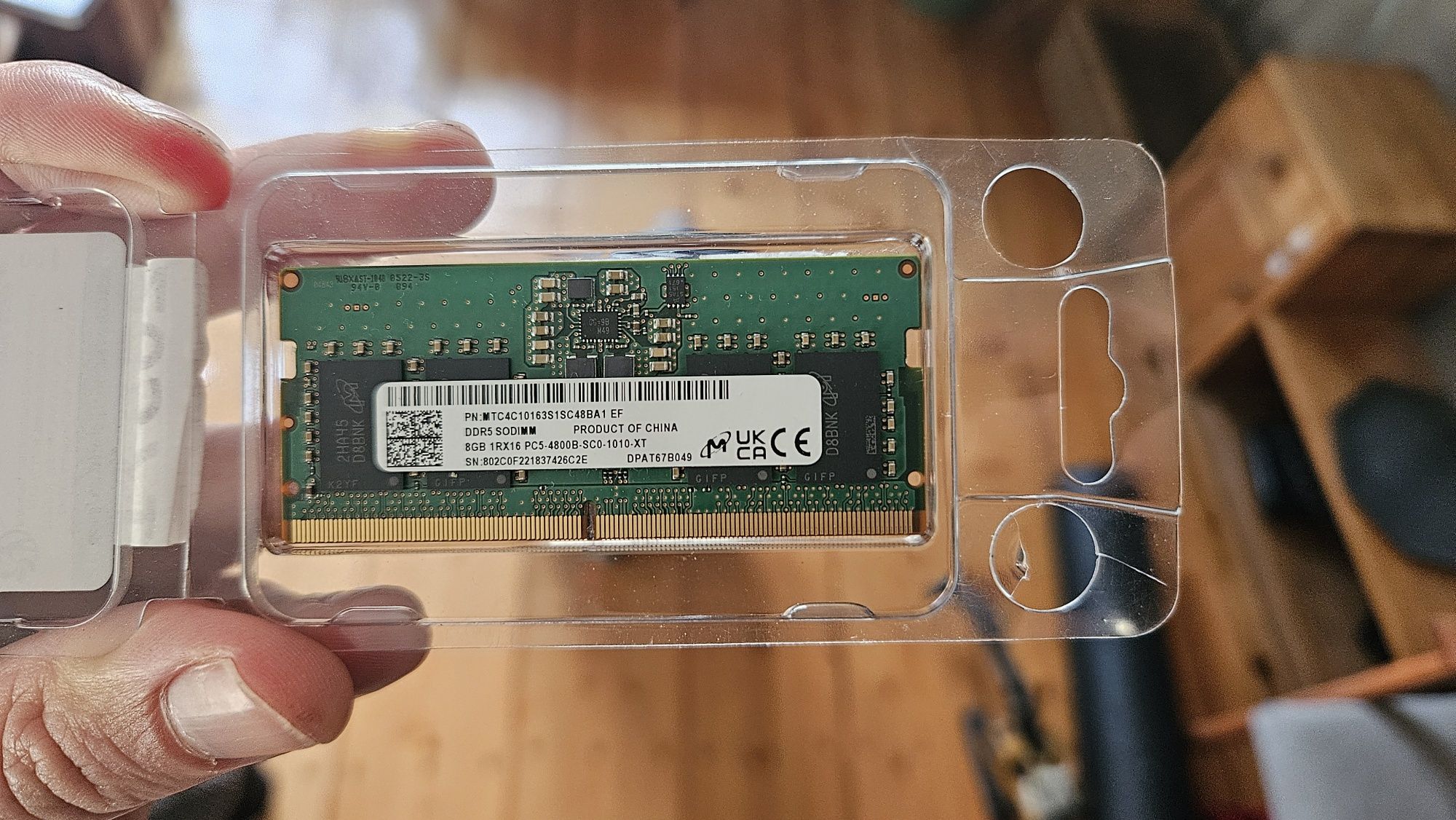 Pamięć RAM DDR5 SODIMM 8GB 4800mhz