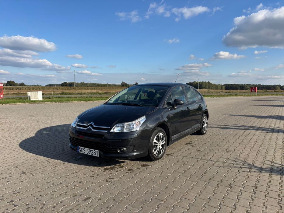 Citroen C4 – 2006 r., 1.6 diesel, czarny, dach panoramiczny