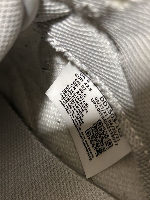 Nike dunk cinza 42,5