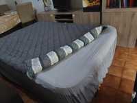 Cama auto insuflável casal, com capa/ edredão/ saco cama