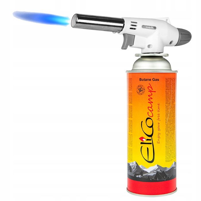 Palnik Gazowy Lutlampa Opalarka Regulowany + 6x Kartusz Gaz Xl 220g 40