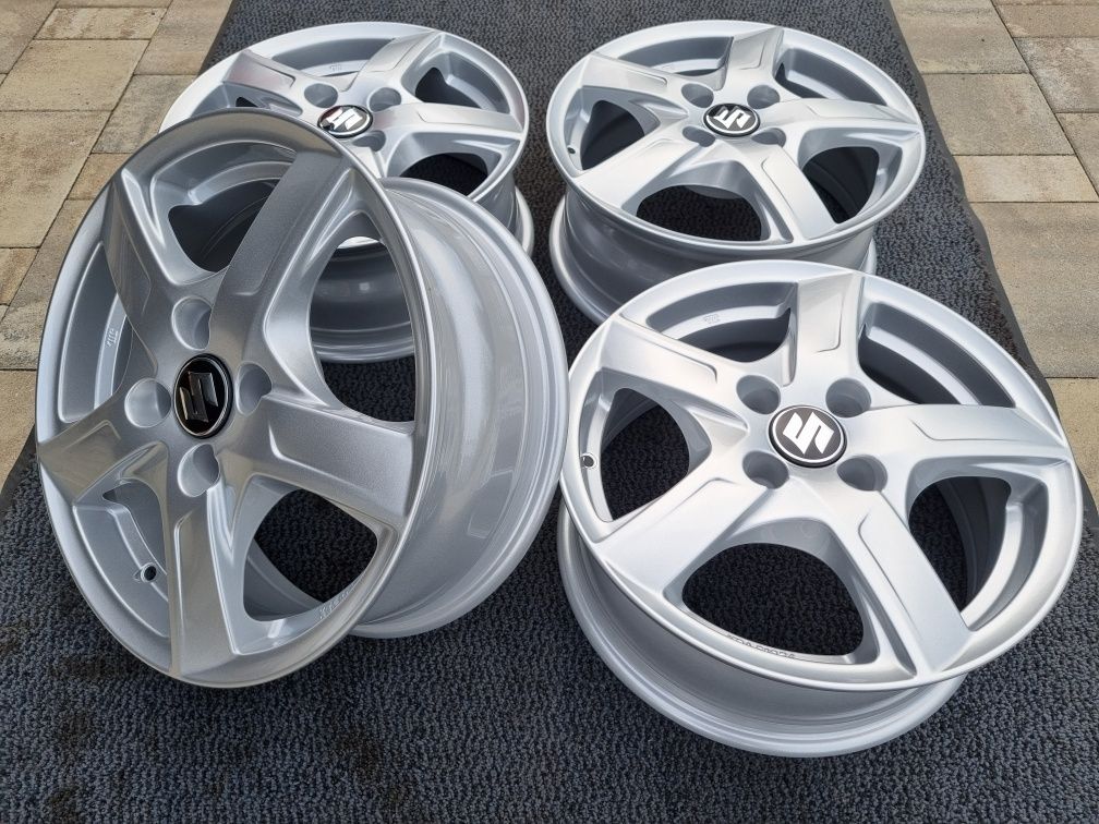 Suzuki 15" Alufelgi Nowe 4x100 Swift, Baleno, Alto, Splash Ignis Liana