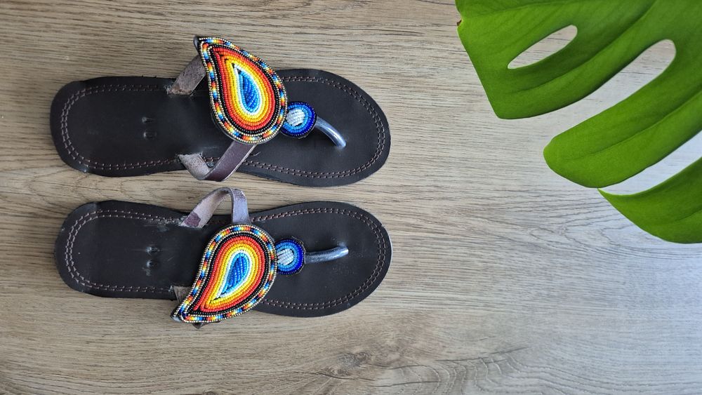 Klapki z Tanzanii od prawdziwego Masaja!