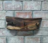 Wieszak Drewniany Dębowy Na Ścianę Ścienne Model History Numer 7