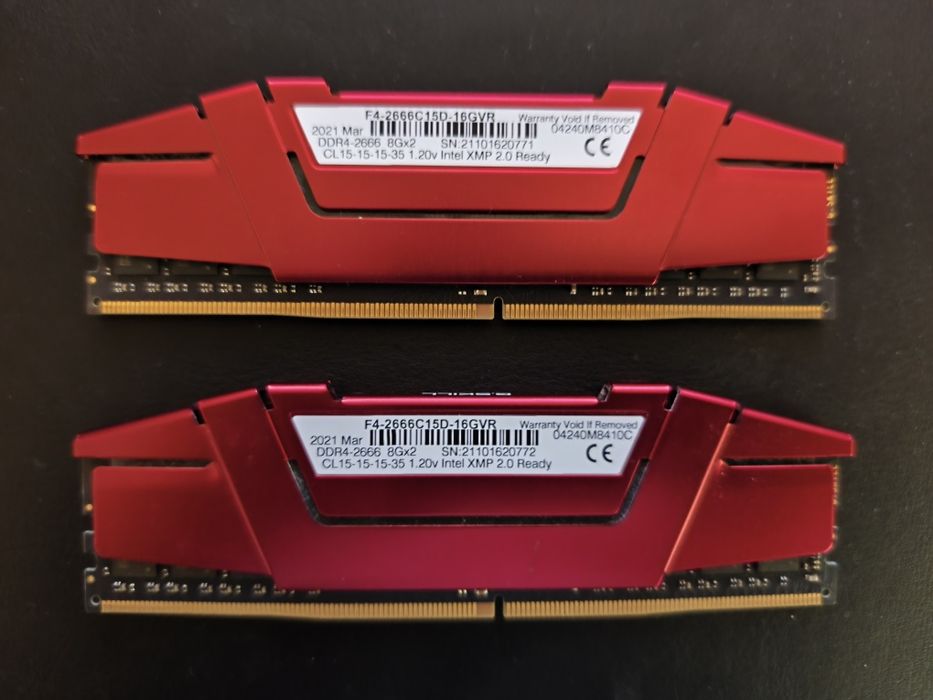 Kit Memórias Ripjaws V DDR4-2666 CL15 8Gx2
