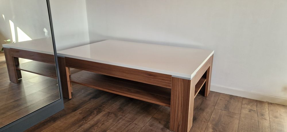 Stolik biały kawowy 120×75×43