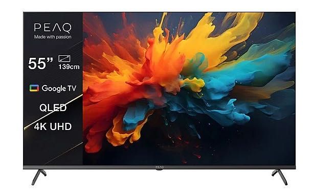 Telewizor QLED PEAQ PTV 55GQU-5024C 55" 4K Google TV HDR10