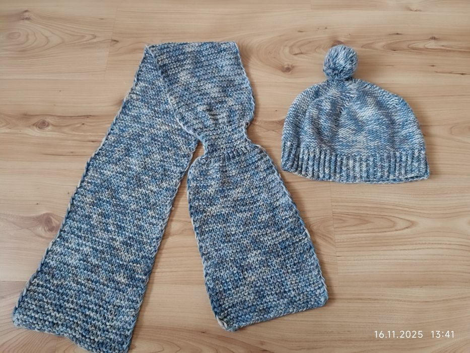 Czapka i szalik duży rozmiar