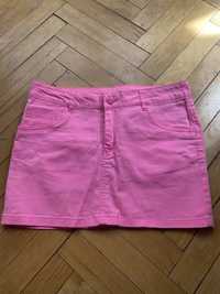 джинсова рожева спідниця H&M 164см
