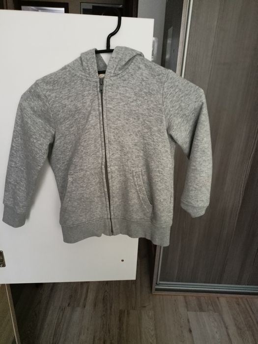 Bluza H&M rozpinana szara rozmiar 110/116