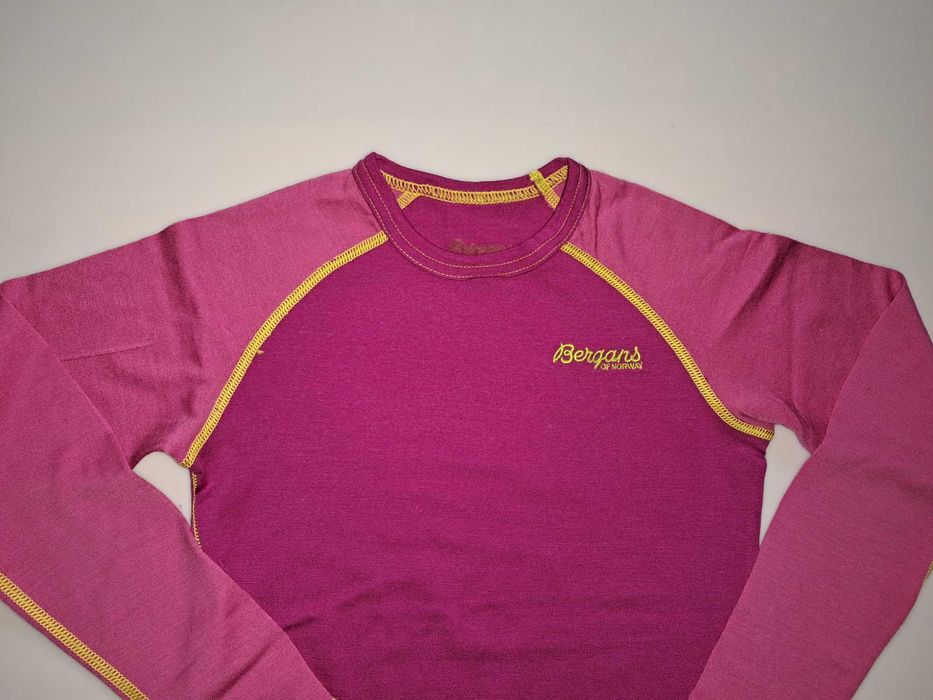 Bluzeczka/koszulka Bergans, merino wool/wełna, termiczna, r. 8/9 lat