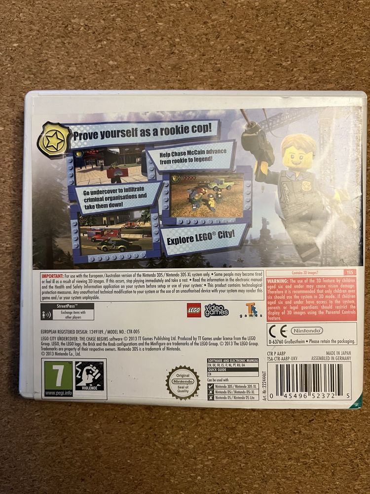 Gra Lego City Undercover The Chase Begins Nintendo 3DS