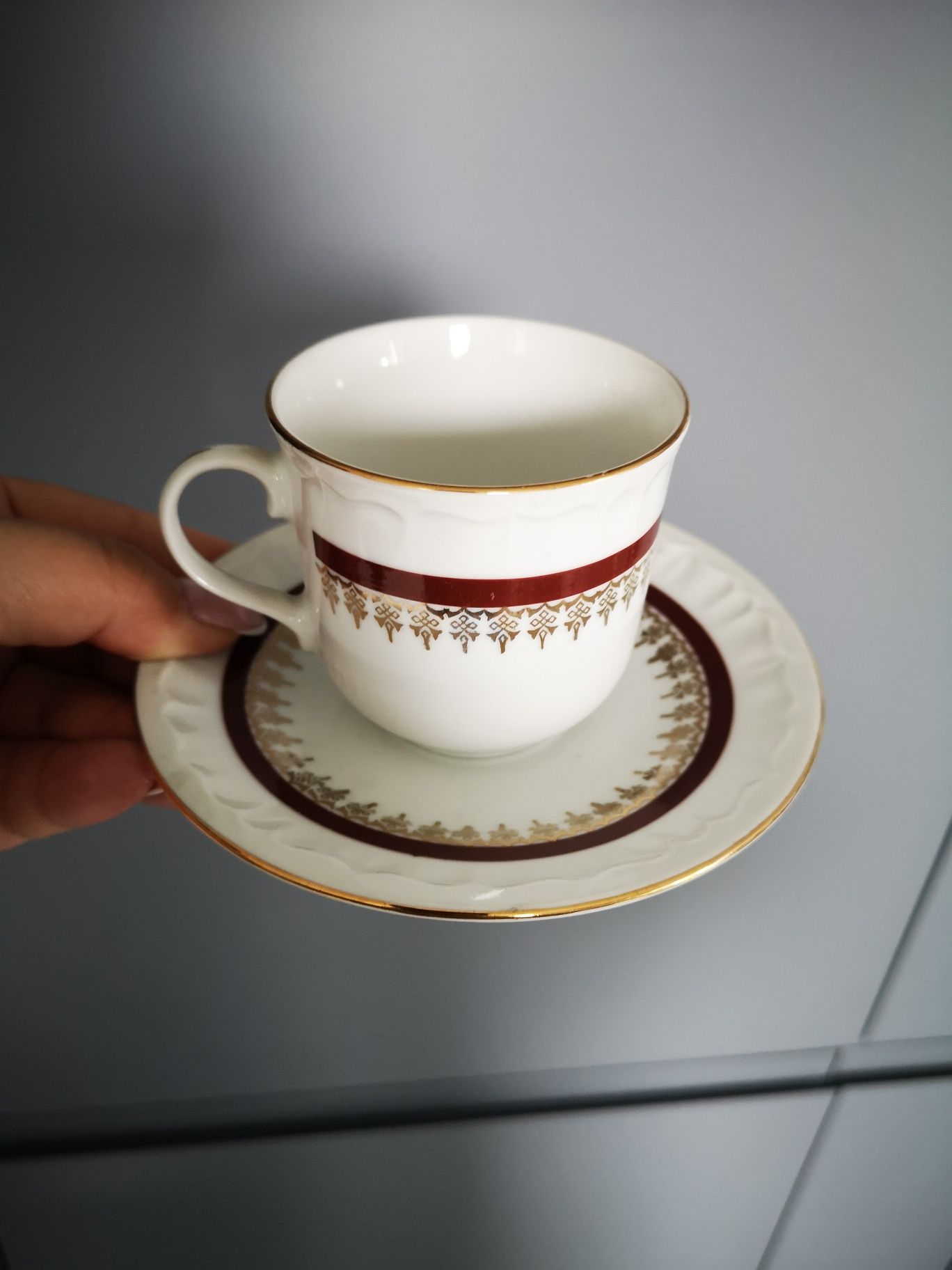 Serwis do kawy lub herbaty. Porcelana PRL