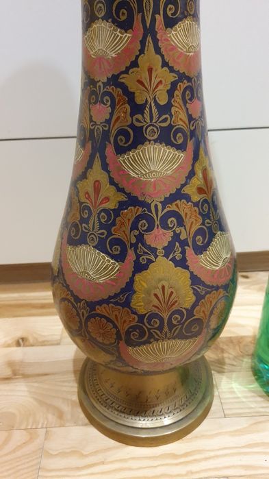 Oryginalny zabytkowy piękny indyjski wazon