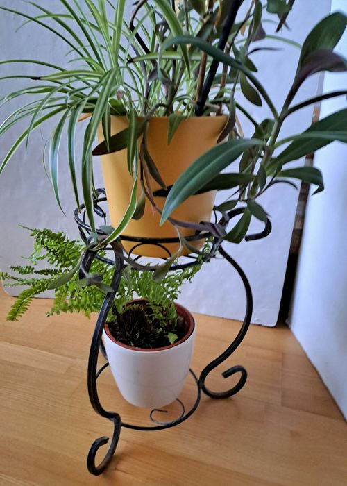 Kwietnik – Metaloplastyka, 2 Poziomy, Mocny, Elementy Dekoracyjne