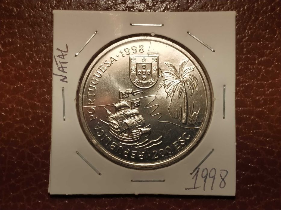 A250 moeda de 200 escudos de 1998 Terra do Natal - Portugal