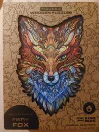 Puzzle drewniane Unidragon Fiery Fox Ognisty Lis