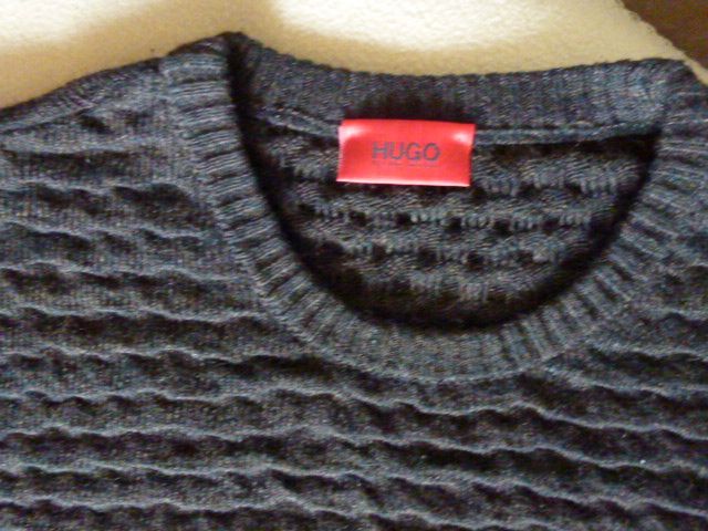 BOSS HUGO BOSS sweter XL/XXL męski oryginalny jak nowy brązowy